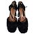 Décolleté peep-toe Marni con cinturino in nastro in camoscio nero - vista 5