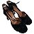 Décolleté peep-toe Marni con cinturino in nastro in camoscio nero - vista 6