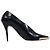 Stella Mc Cartney Stella Mccartney Pumps mit spitzer Kappe aus schwarzem Leder