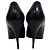 Stella Mc Cartney Stella Mccartney Pumps mit spitzer Kappe aus schwarzem Leder - Ansicht 3