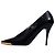 Stella Mc Cartney Stella Mccartney Pumps mit spitzer Kappe aus schwarzem Leder - Ansicht 4