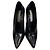 Stella Mc Cartney Stella Mccartney Pumps mit spitzer Kappe aus schwarzem Leder - Ansicht 5