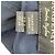Abito midi a maniche lunghe con bottoni Burberry in seta blu navy - vista 19