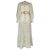 Vestido maxi bordado Zimmermann Freja en lino blanco Crudo