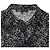 Robe midi à volants imprimée Maje en soie noire - vue 4