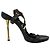 Sandali con tacco Gucci Kylie T-Strap in pelle marrone Rosso