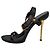 Sandali con tacco Gucci Kylie T-Strap in pelle marrone Rosso - vista 8