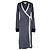 Vestido midi envelope Diane Von Furstenberg em viscose cinza