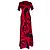 Vestido maxi de satén estampado Walker de Diane von Furstenberg en rayón rojo Roja