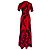 Vestido maxi de satén estampado Walker de Diane von Furstenberg en rayón rojo Roja - vista 3