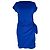 Vestido corto efecto cruzado Lauren Ralph Lauren en algodón azul