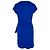 Vestido corto efecto cruzado Lauren Ralph Lauren en algodón azul - vista 3