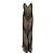 Vestido maxi sin mangas Ganni con estampado de leopardo en seda marrón Castaño
