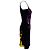 Minivestido Versace con estampado de tulipanes en seda negra Negro - vista 3