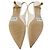 Décolleté Stuart Weitzman con cristalli in pelle beige - vista 13