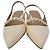 Décolleté Stuart Weitzman con cristalli in pelle beige - vista 2