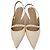Décolleté Stuart Weitzman con cristalli in pelle beige - vista 3