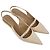 Décolleté Stuart Weitzman con cristalli in pelle beige - vista 5