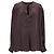 Victoria Beckham Bluse mit Bindeschleife aus brauner Seide