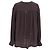 Victoria Beckham Bluse mit Bindeschleife aus brauner Seide - Ansicht 3