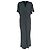 Victoria Beckham gerafftes Midikleid aus schwarzer Viskose