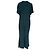 Victoria Beckham gerafftes Midikleid aus schwarzer Viskose - Ansicht 4