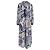 Robe midi à manches longues imprimée Burberry Prorsum en soie multicolore - vue 4