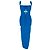 Autre Marque Abito midi Kali Cutout Galvan London in viscosa blu