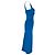Autre Marque Abito midi Kali Cutout Galvan London in viscosa blu - vista 2