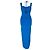 Autre Marque Abito midi Kali Cutout Galvan London in viscosa blu - vista 8