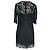 Mini abito in pizzo Dolce & Gabbana in cotone nero - vista 3