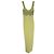 Autre Marque Vestido lápiz transparente Galvan Uma en viscosa amarillo pastel