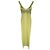 Autre Marque Vestido lápiz transparente Galvan Uma en viscosa amarillo pastel - vista 2