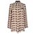 Prada Lipstick-Print Button-Down Shirt in Multicolor Silk Multiple colors