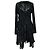 Abito mini Isabel Marant Usmara Metallic in viscosa nera Nero