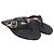 Burberry Nova Check Lancaster Flats in Black Leather - view 3