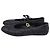 Timeless Ballerine Mary Jane matelassé con punta Chanel CC in pelle nera Nero - vista 4