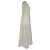 Vestido midi de manga curta com acabamento em renda Zimmermann em algodão branco Cru - vista 3