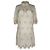 Mini abito ricamato Temperley London in cotone bianco