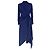 Abito midi Stella effetto wrap Diane Von Furstenberg in seta blu navy