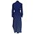 Abito midi Stella effetto wrap Diane Von Furstenberg in seta blu navy - vista 3