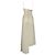 Stella Mc Cartney Vestido maxi assimétrico com acabamento em renda Stella Mccartney em seda marfim Branco Cru - vista 3