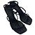 Salvatore Ferragamo Sandali con tacco Ferragamo Elina in camoscio di capra nero - vista 5