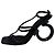 Salvatore Ferragamo Sandali con tacco Ferragamo Elina in camoscio di capra nero - vista 7
