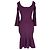 Mini abito a tromba testurizzato Herve Leger in rayon Violet Porpora - vista 3
