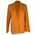 Blazer de botonadura sencilla Maje en algodón naranja