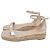 Sandali bassi espadrilles Stuart Weitzman Nudistcurve in pelle oro metallizzato D'oro Metallico - vista 4
