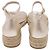 Sandali bassi espadrilles Stuart Weitzman Nudistcurve in pelle oro metallizzato D'oro Metallico - vista 5