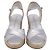 Stuart Weitzman Mirela II Espadrille Wedge em couro prateado Prata Metálico - vista 2
