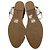 Stuart Weitzman Mirela II Espadrille Wedge em couro prateado Prata Metálico - vista 7